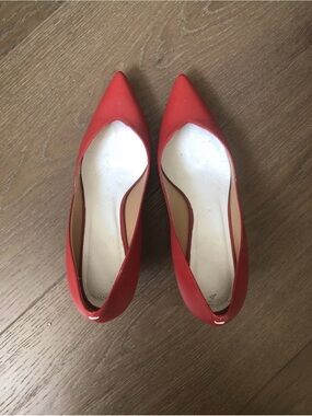 Maison Martin Margiela Red Pointed Toe Flats